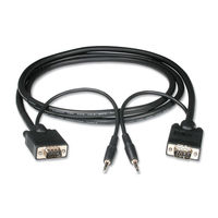 3ft HD15 M/M UXGA Monitor Cable with 3.5mm Audio